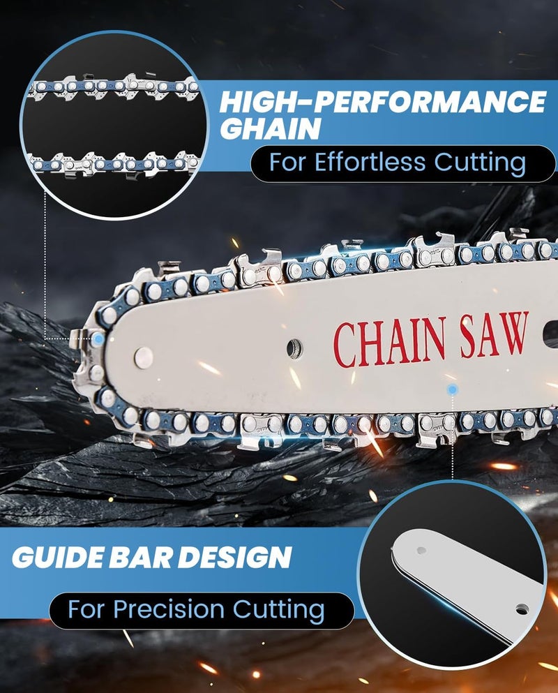 Saker Mini Chainsaw|6 Inch Chainsaws[2025 Upgraded]|Mini Cordless Electric Chain Saw|Small Handheld Portable Chain Saws Battery Powered Saw for Tree Trimmer and Garden,Valentine's Day Gifts - Image 3